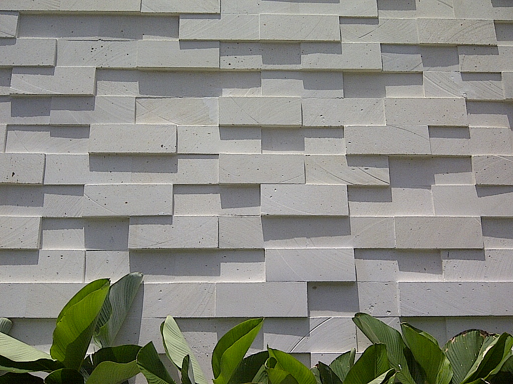 batu alam dinding depan rumah