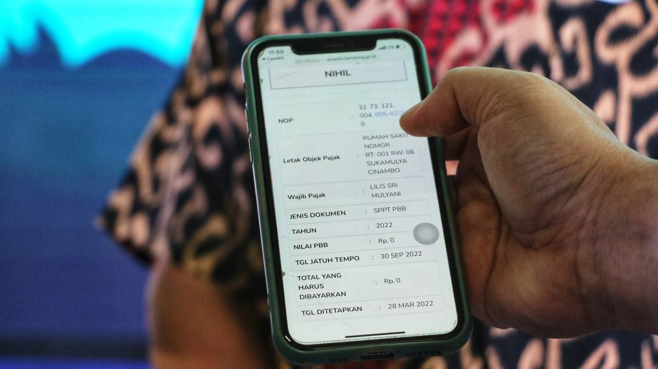 cara mengecek tagihan pbb