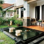 kolam ikan minimalis depan rumah