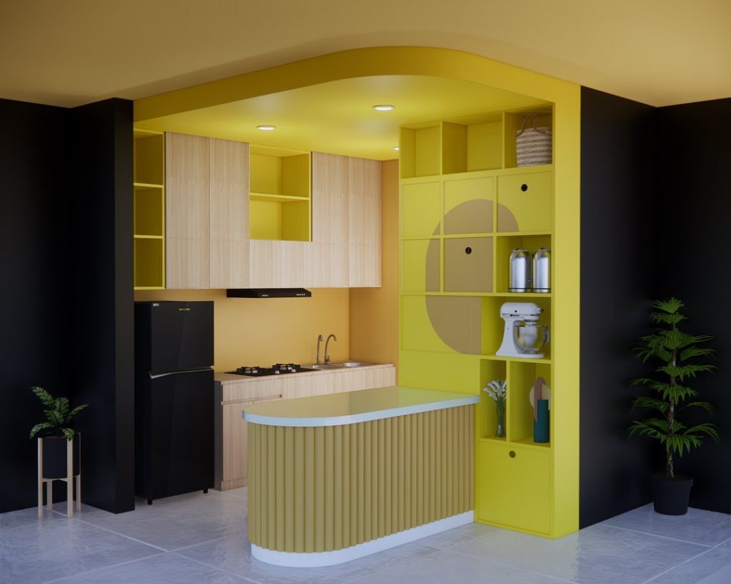 paduan warna kitchen set