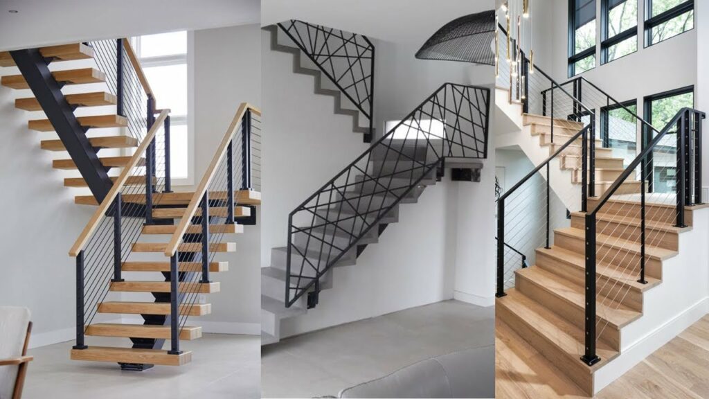 Desain railing tangga minimalis modern