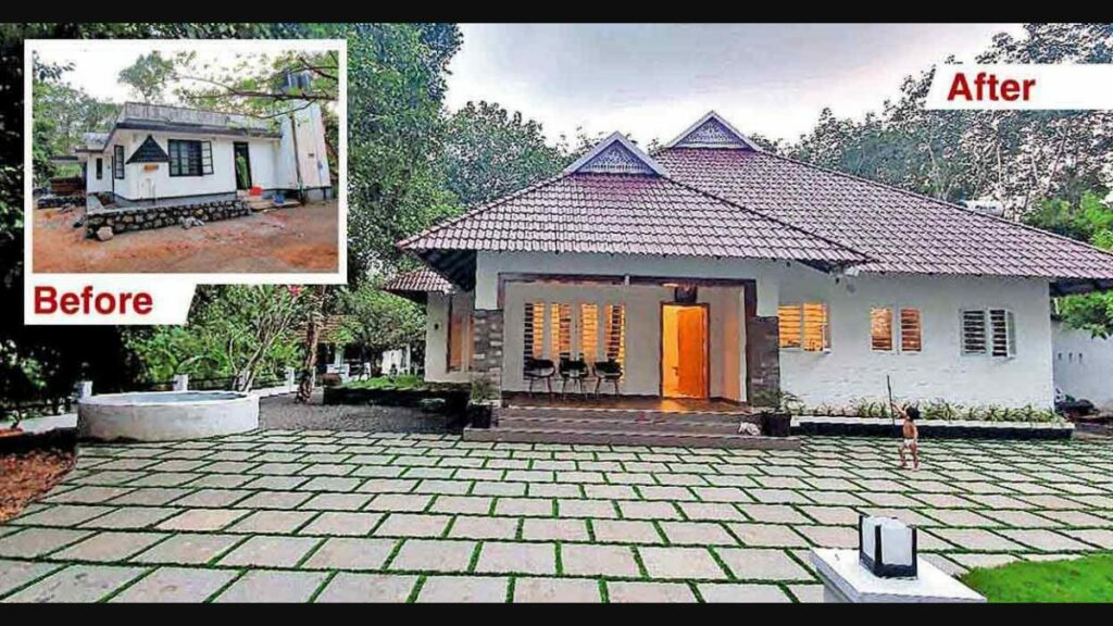 Sebelum dan sesudah renovasi rumah ekonomis