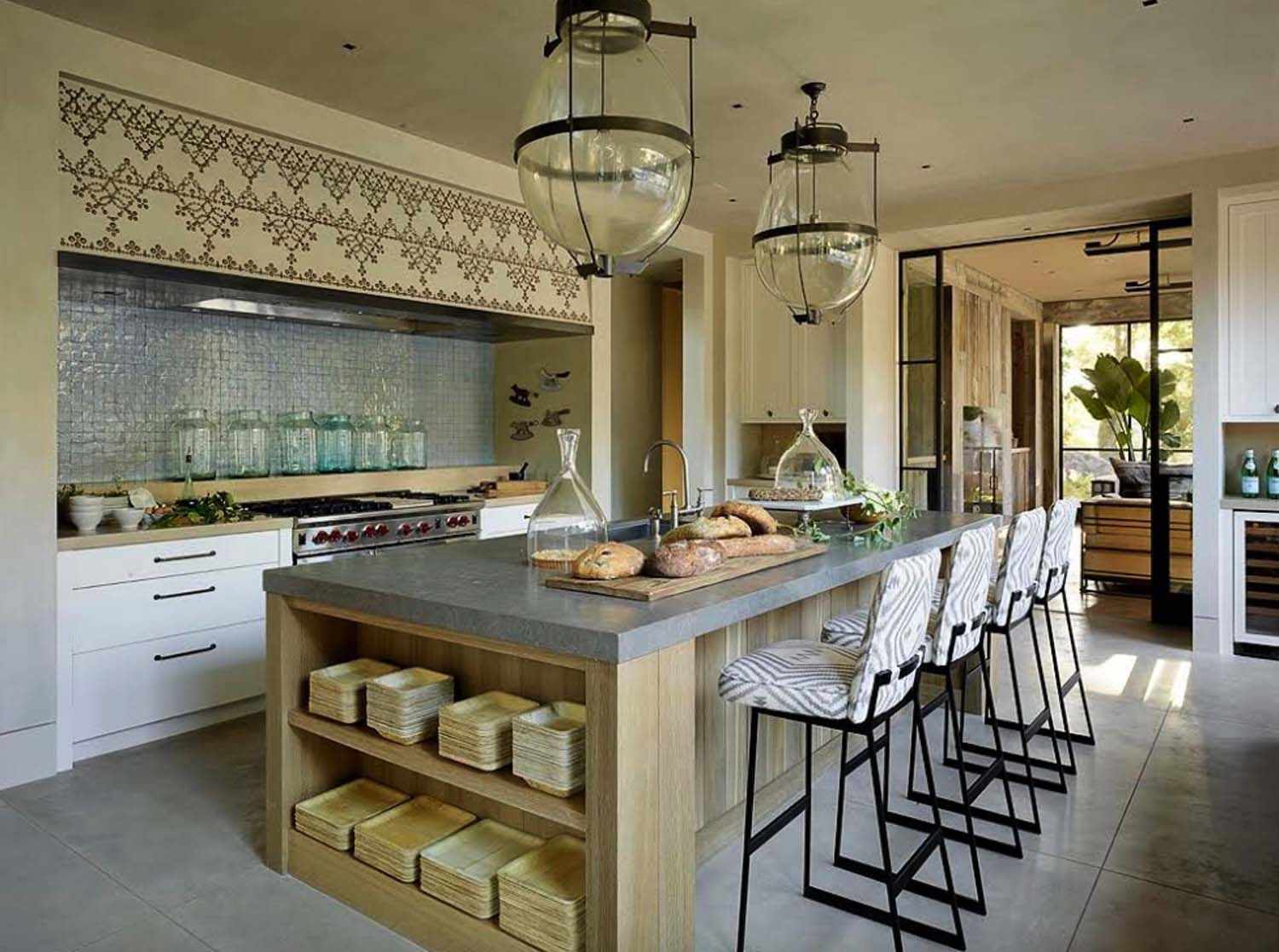 inspirasi kitchen set beton elegan