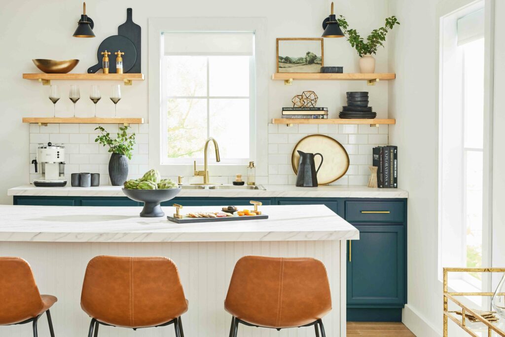 warna kitchen set elegan