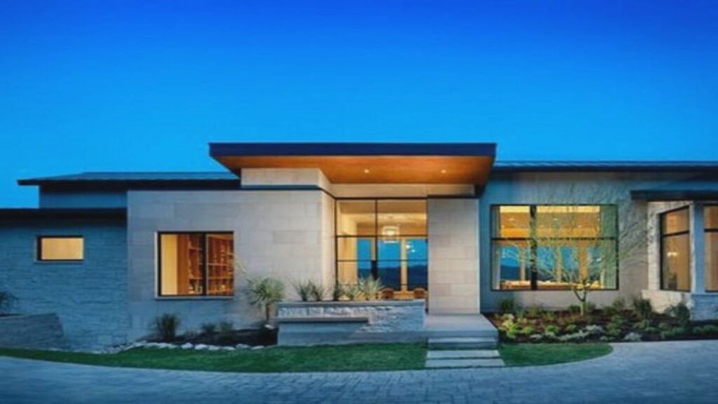 Desain Rumah 1 Lantai Mewah dengan Tampilan Modern