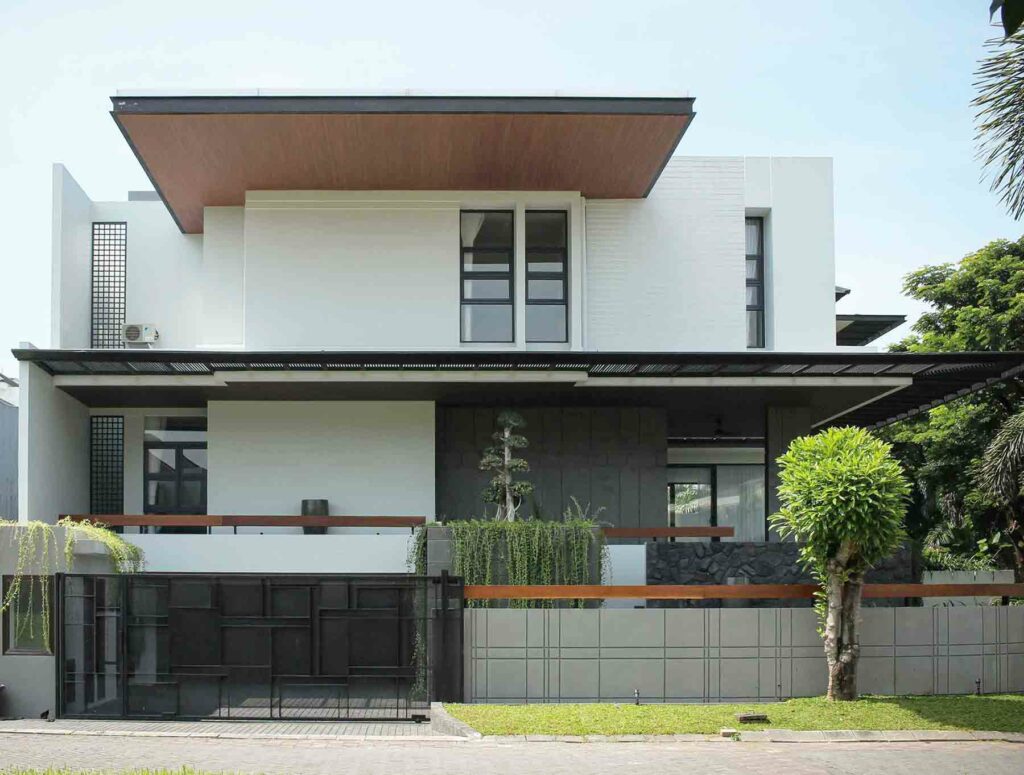 desain minimalis fasad rumah yang elegan